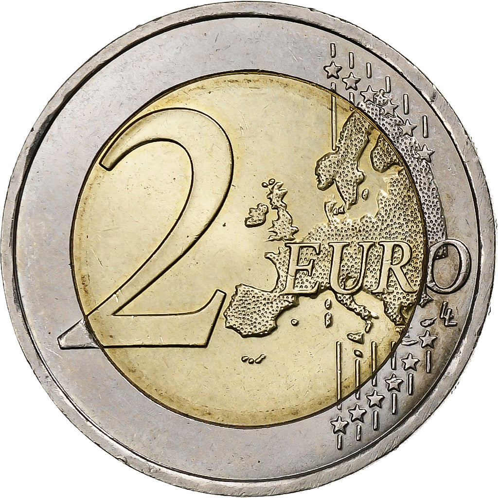 France, 2 Euro, 10 Years of Euros Cash, 2012, Paris, Bi-Metallic, MS(63)