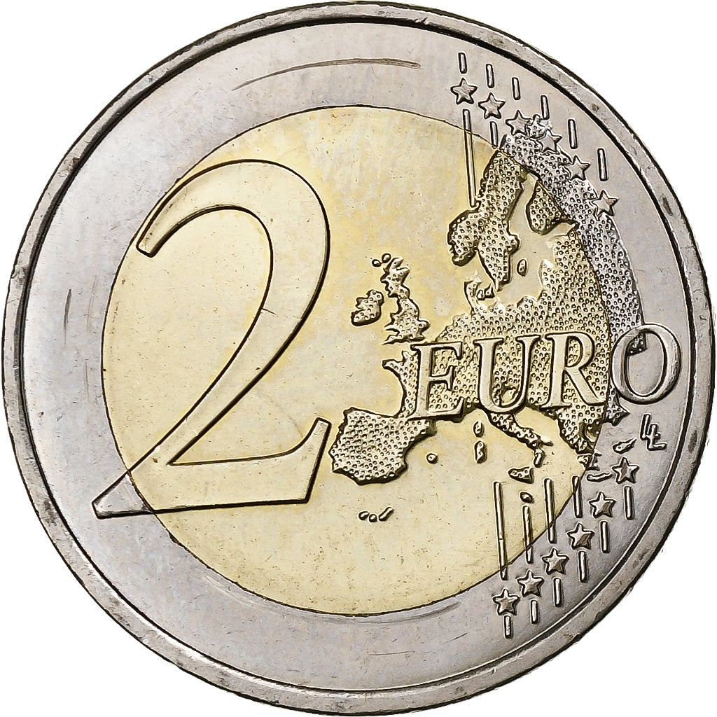 France, 2 Euro, EURO 2016 Football Championship, 2016, Paris, Bi-Metallic