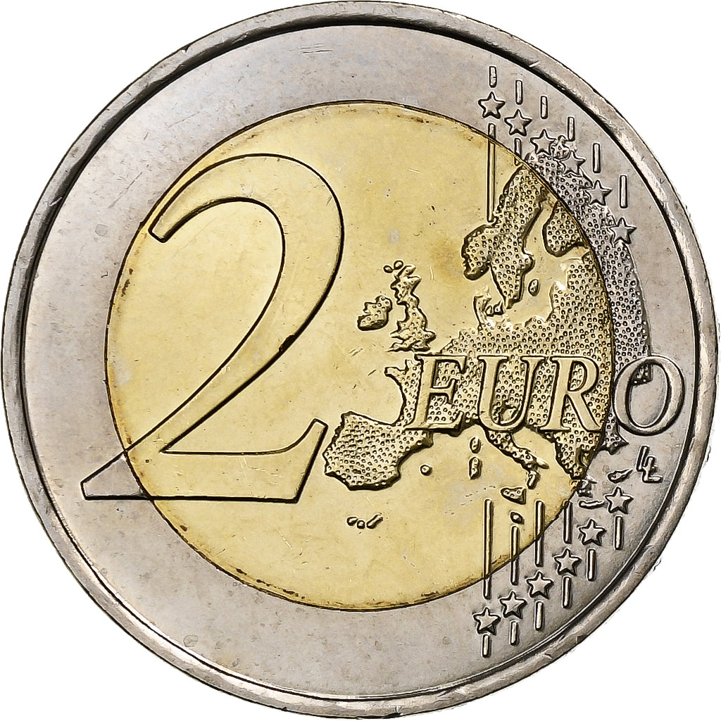 France, 2 Euro, D-day, 2014, Paris, Bi-Metallic, MS(63)