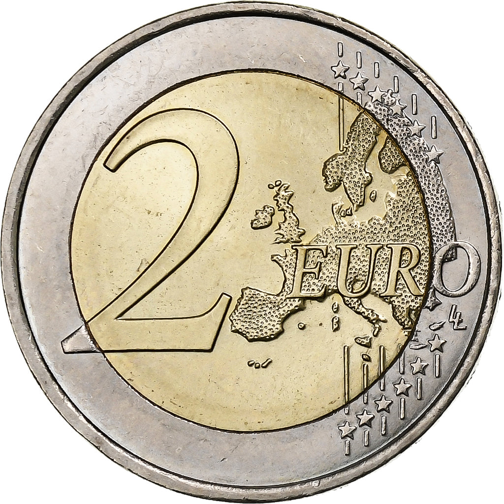 France, 2 Euro, French Presidency of the European Union, 2008, Paris
