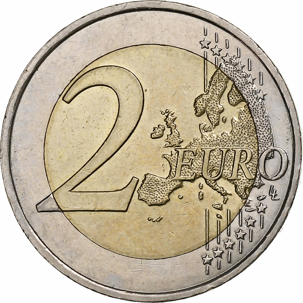 France, 2 Euro, World AIDS Day, 2014, Paris, Bi-Metallic, MS(63)
