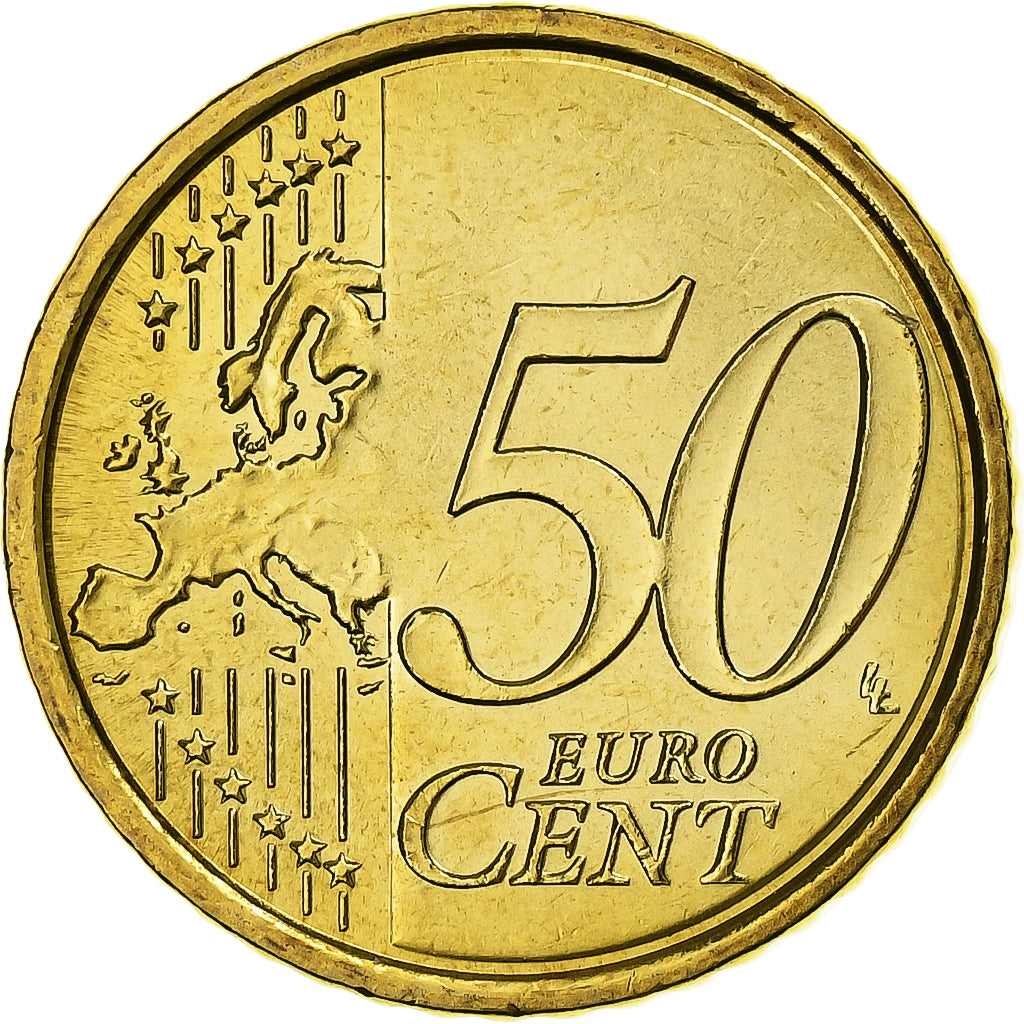 CITTÀ DEL VATICANO, 50 Euro Cent, 2010, Rome, SPL, Ottone, KM:387