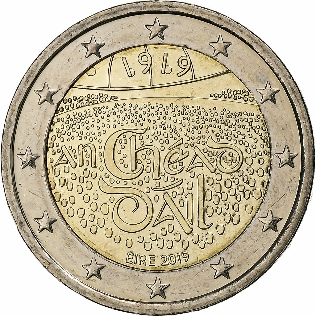 Irlandia, 2 Euro, Centenary of the 1st. Meeting of Dail Eireann, 2019, Dublin