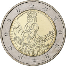 Estonie, 2 Euro, Festival of the Song of Estonia, 2019, Vilnius, Bimétallique