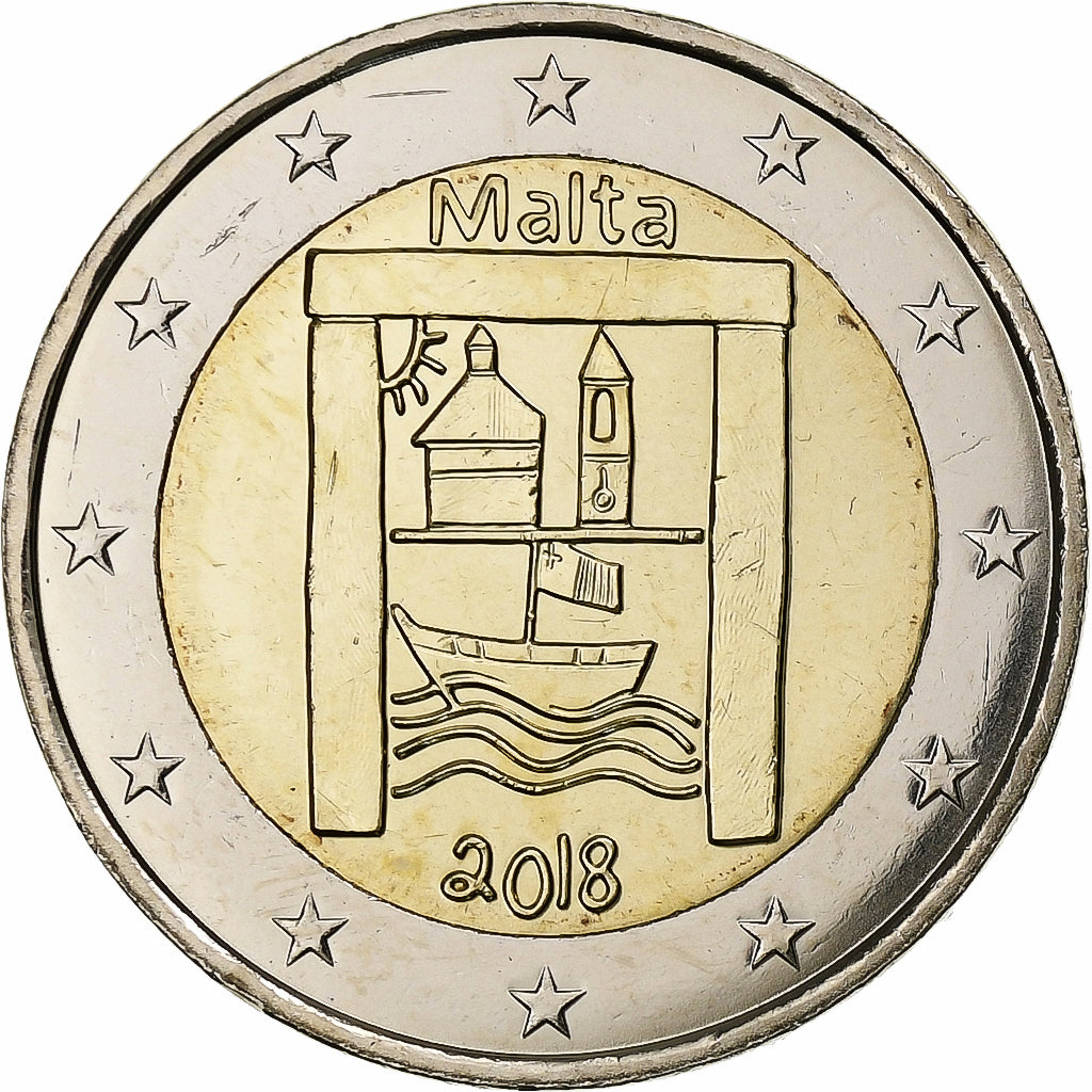 Malta, 2 Euro, Cultural Heritage, 2018, Bi-Metallic, MS(63)
