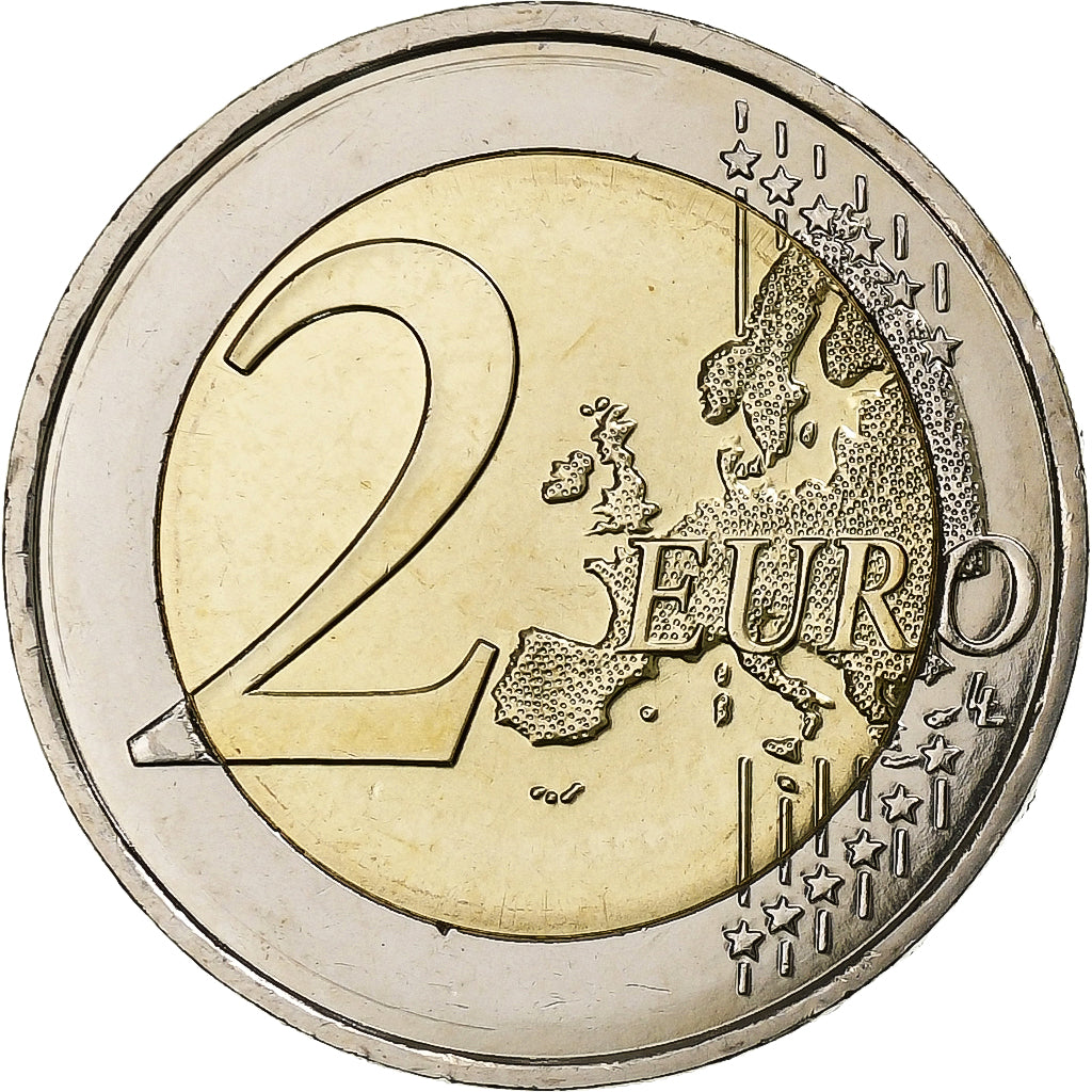 Malta, 2 Euro, Mnajdra temples, 2018, Bi-Metallic, MS(63)