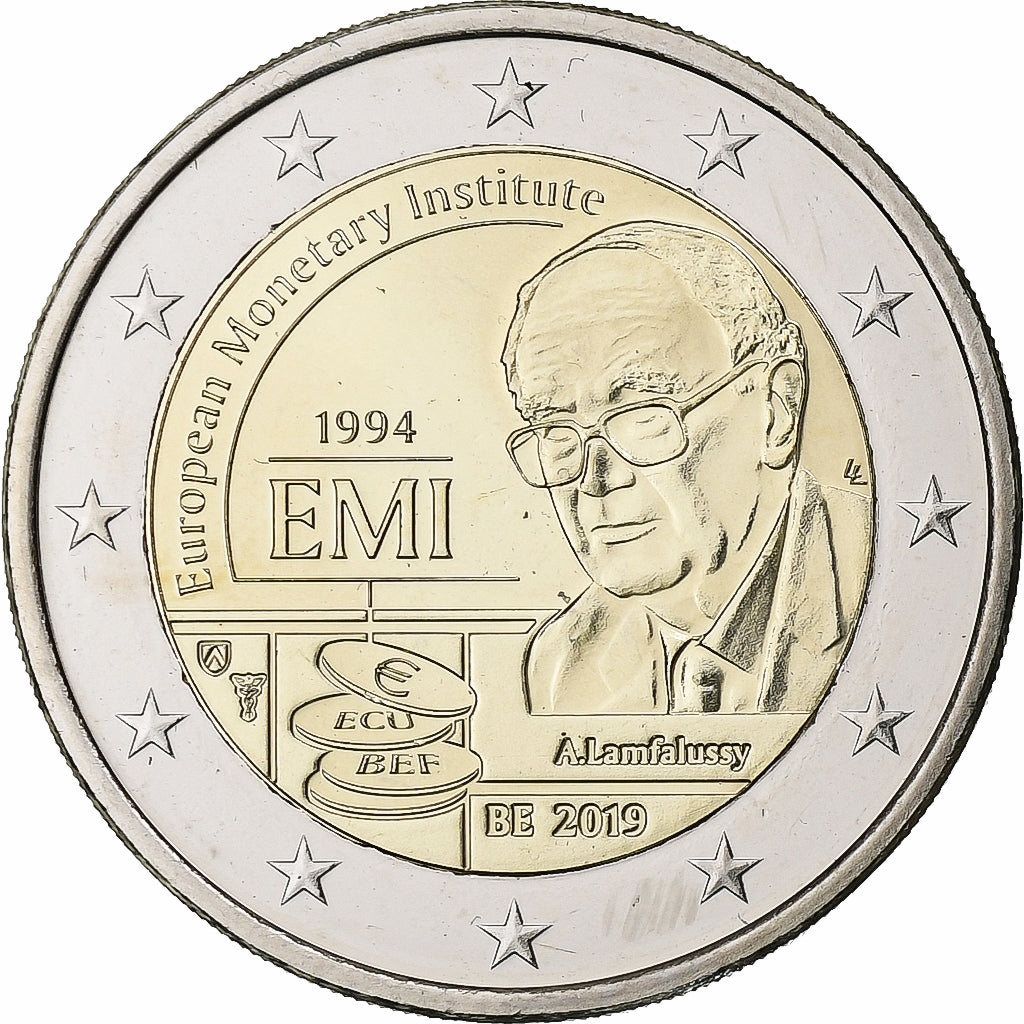 Belgio, 2 Euro, European Monetary Institute (EMI), 2019, Bi-metallico, SPL