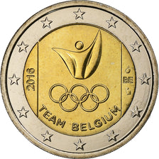Belgium, 2 Euro, Summer Olympics 2016 in Rio de Janeiro, 2016, Bi-Metallic