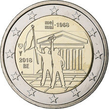 Belgium, 2 Euro, Events of May 1968, 2018, Bi-Metallic, MS(63)