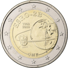 Bélgica, 2 Euro, Satellite ESRO-2B, 2018, Bimetálico, SC