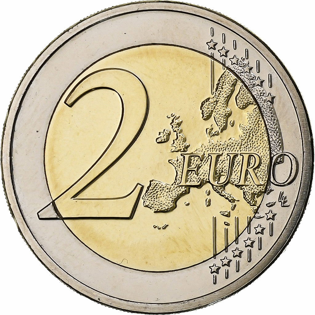 Bélgica, 2 Euro, Satellite ESRO-2B, 2018, Bimetálico, SC