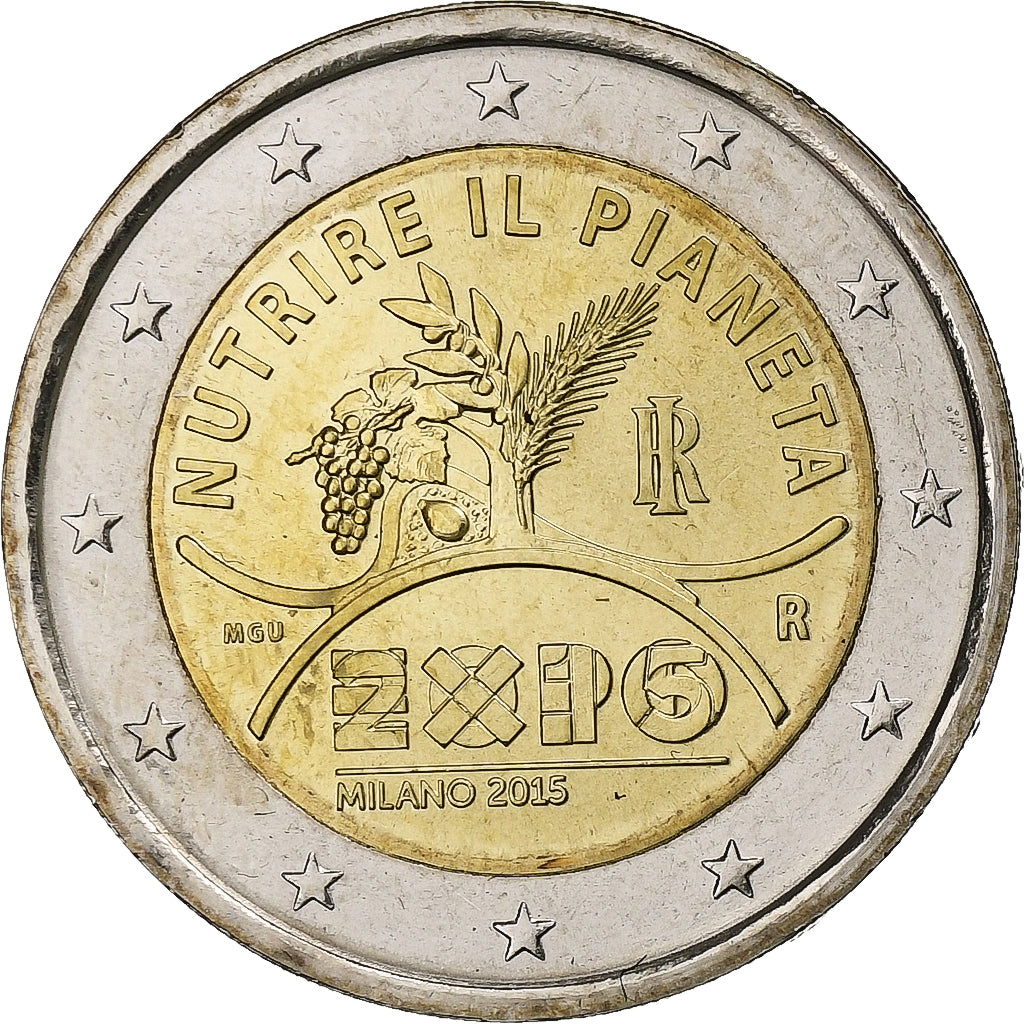 Italië, 2 Euro, Expo Milano 2015, 2015, Bi-Metallic, UNC-