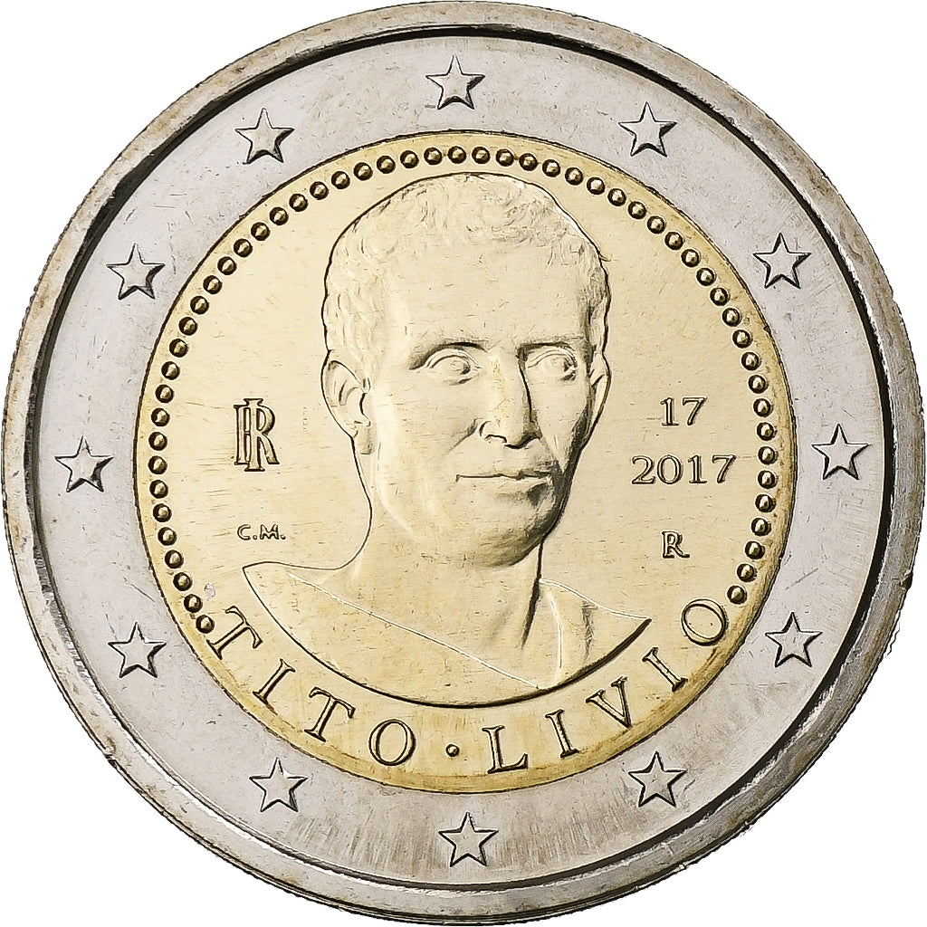 Italien, 2 Euro, Titus Livius, 2017, Rome, Bi-Metallic, UNZ