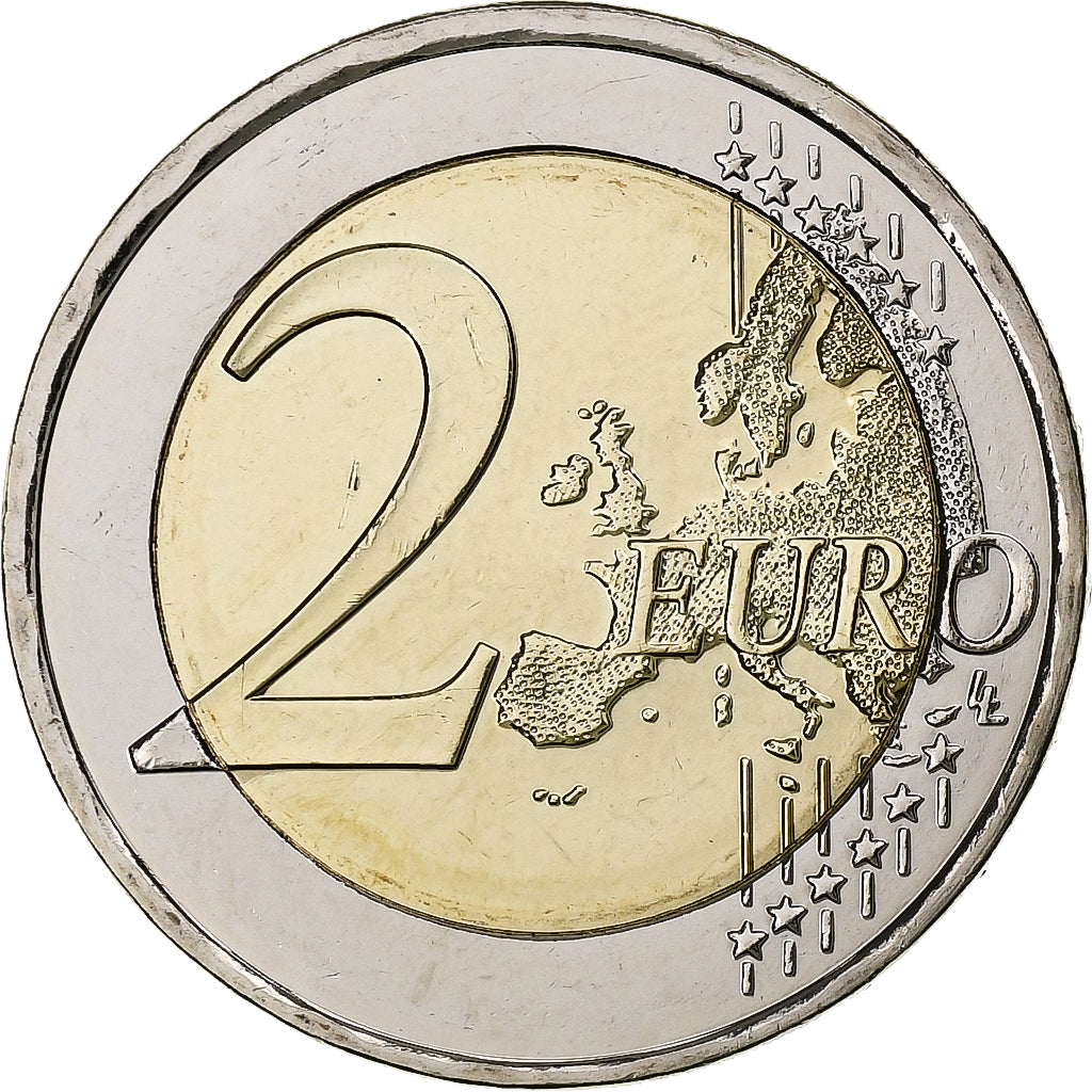 Grécia, 2 Euro, Andreas Kalvos, 2019, Bimetálico, MS(63)