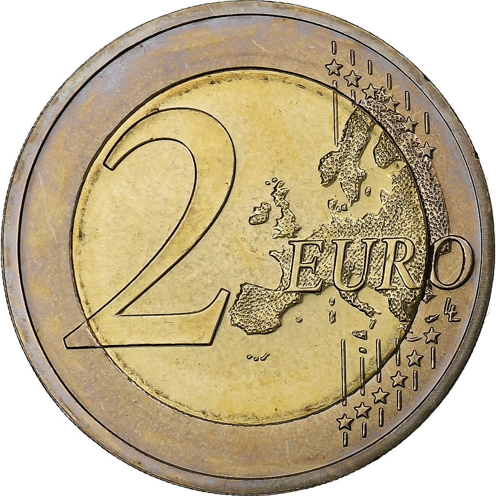 Allemagne, 2 Euro, 25 Years of German Unity, 2015, Karlsruhe, Bimétallique, SPL