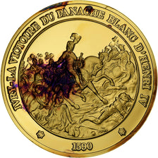 Frankrijk, Medaille, Henri IV, Gold plated silver, L'Histoire de France, UNC-
