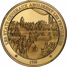 Frankreich, Medaille, États généraux, Gold plated silver, L'Histoire de