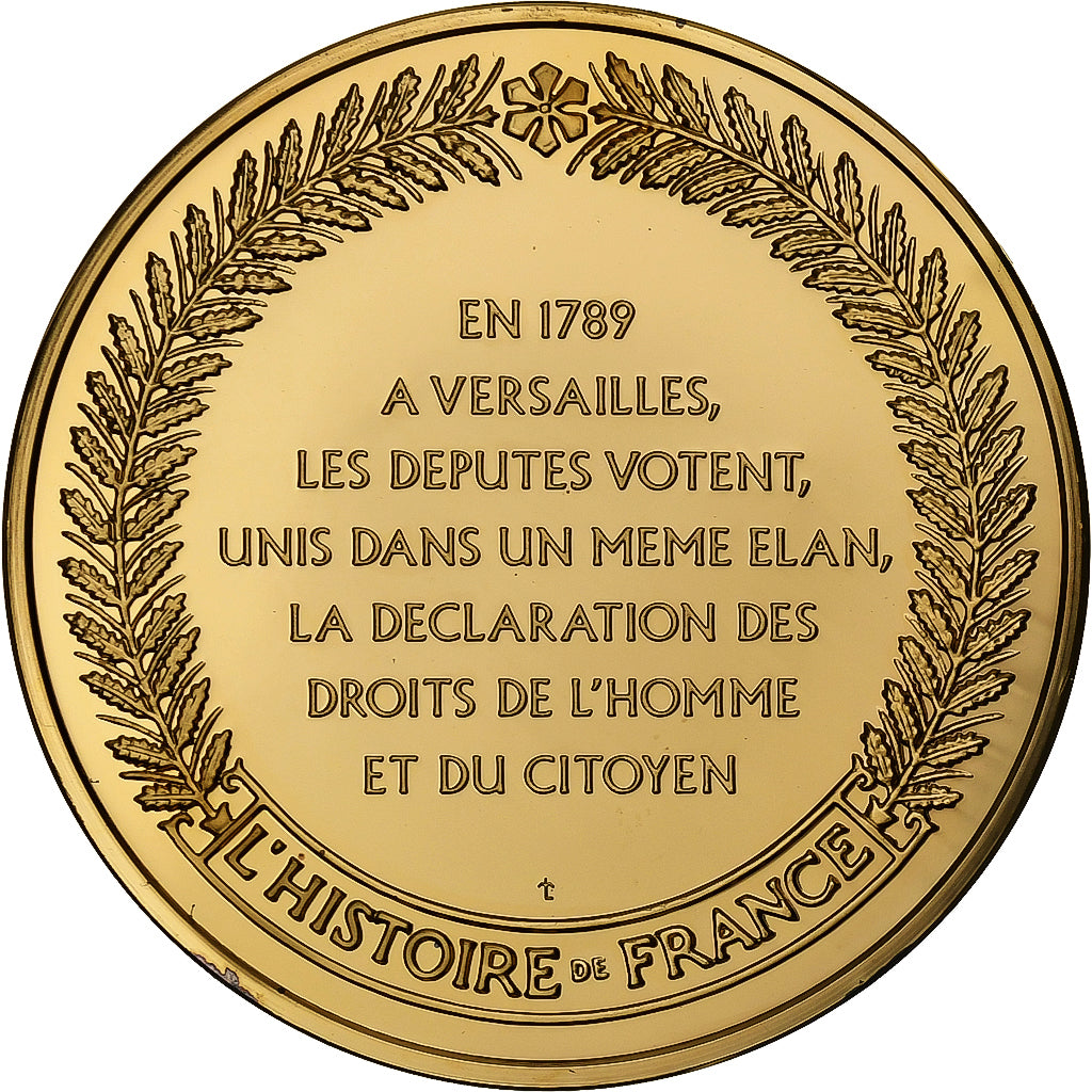 Frankreich, Medaille, États généraux, Gold plated silver, L'Histoire de