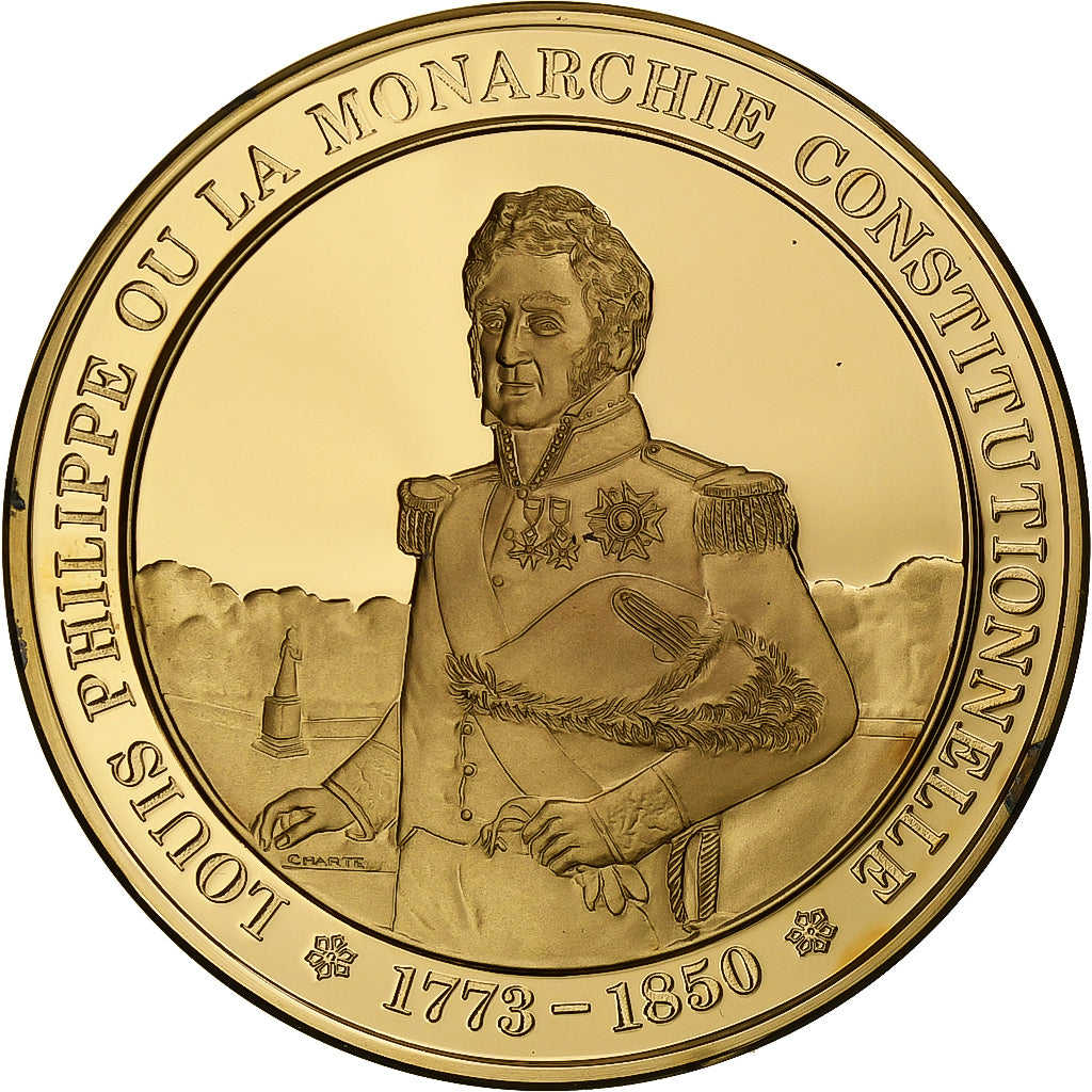 Francia, medalla, Louis-Philippe, Gold plated silver, L'Histoire de France, SC