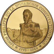 Francia, medalla, Louis-Philippe, Gold plated silver, L'Histoire de France, SC