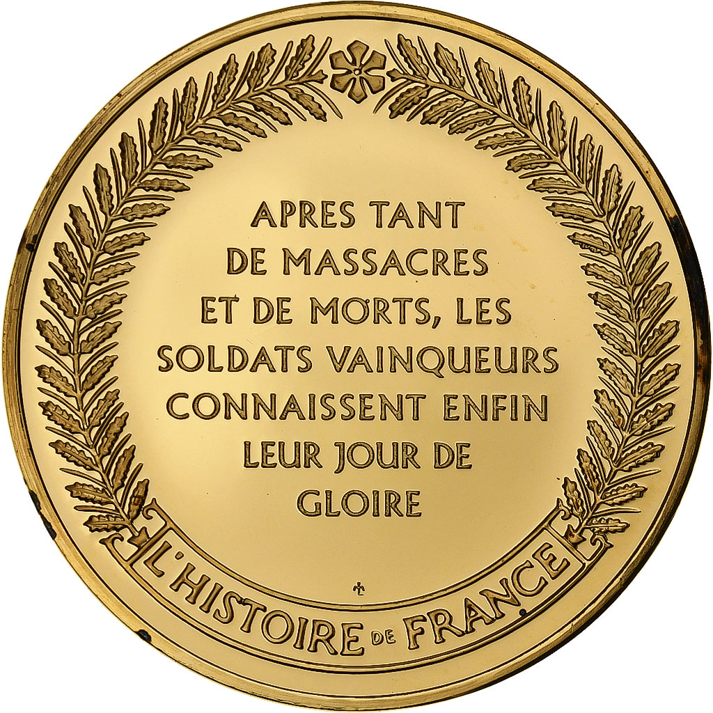 Francia, medalla, L'Arc de Triomphe, Gold plated silver, L'Histoire de France