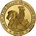 France, Médaille, Louis XIV, Gold plated silver, L'Histoire de France, SPL