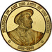 France, Medal, François Ier, Gold plated silver, L'Histoire de France, MS(63)