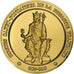 France, Medal, Hugues Capet, Gold plated silver, L'Histoire de France, MS(63)