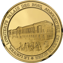 France, Medal, Le Louvre, Palais des Rois, Gold plated silver, MS(63)