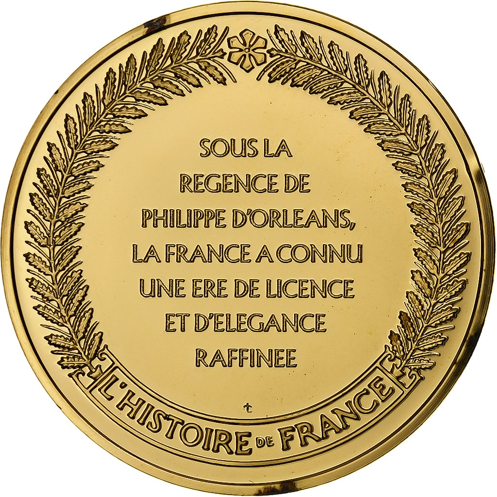 Francja, medal, Philippe d'Orléans, Gold plated silver, L'Histoire de France