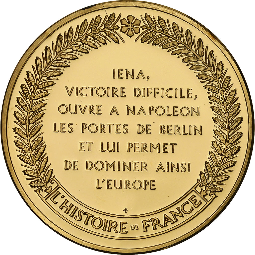 France, Medal, Napoléon Ier, Bataille d'Iena, Gold plated silver, MS(63)