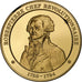 France, Medal, Robespierre, Gold plated silver, L'Histoire de France, MS(63)