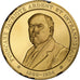 France, Medal, Raymond Poincaré, Gold plated silver, L'Histoire de France