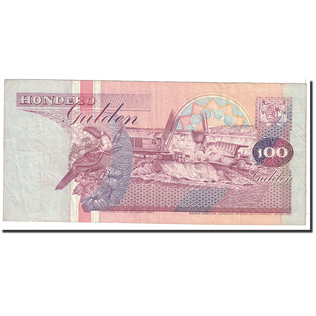 Banknote, Surinam, 100 Gulden, 1991, 1991-07-09, KM:139a, VF(30-35)