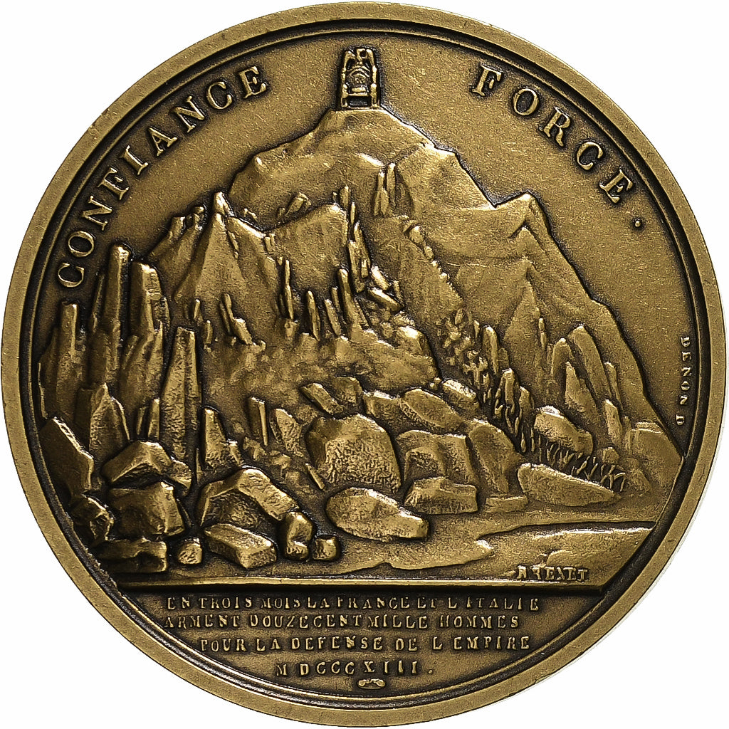 Francia, medalla, Napoléon Bonaparte, Défense de l'Empire, Bronce, SC