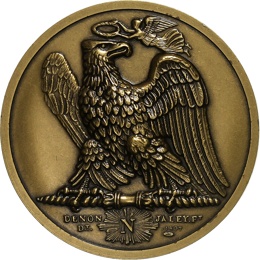 France, Medal, Napoléon Bonaparte, Bataille de Waterloo 1815, Bronze, MS(63)
