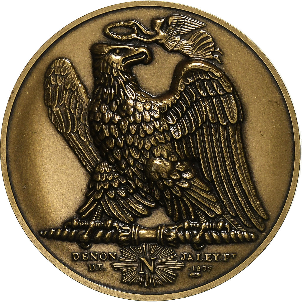 Francja, medal, Napoléon Bonaparte, Quinaire, Le Sénat et le Peuple, Brązowy