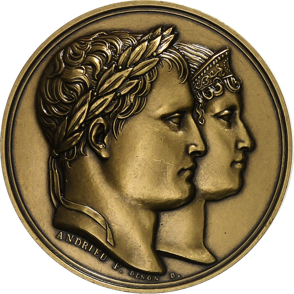 Francia, medalla, Napoléon Bonaparte, Napoléon et Marie-Louise, Bronce, SC