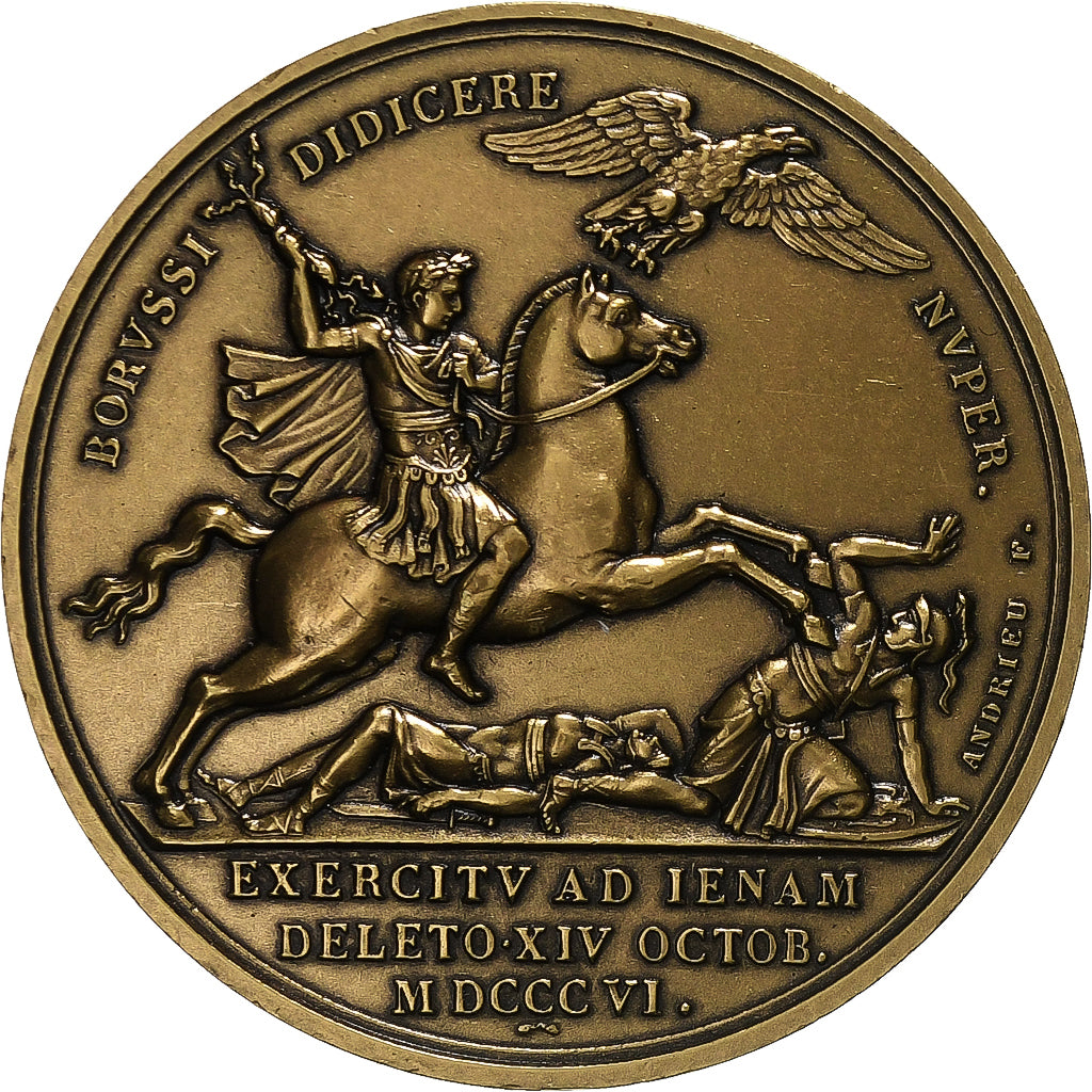 France, Medal, Napoléon Bonaparte, Bataille de Iéna, Bronze, MS(63)