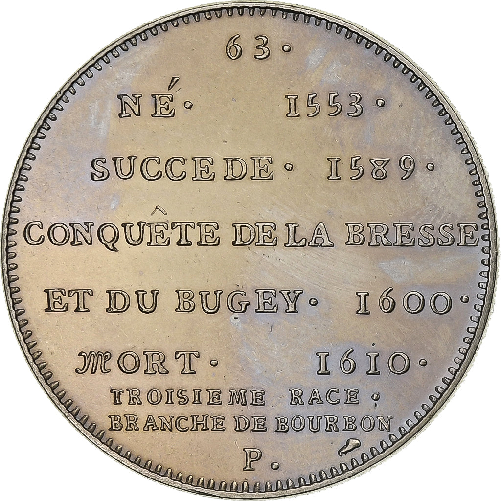 Frankreich, Medaille, Les Rois de France, Henri IV, Kupfer-Nickel, UNZ