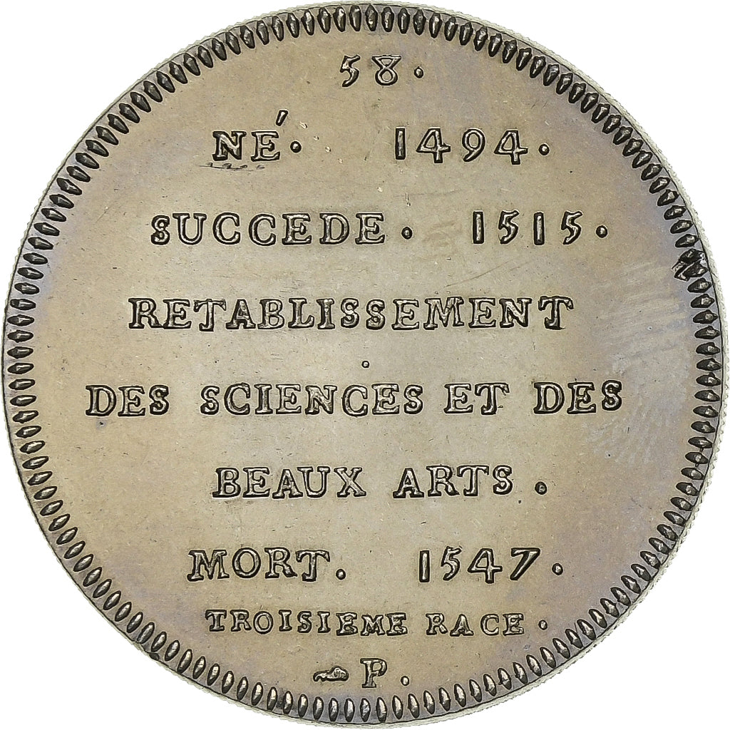 Francia, medaglia, Les Rois de France, François Ier, Rame-nichel, SPL