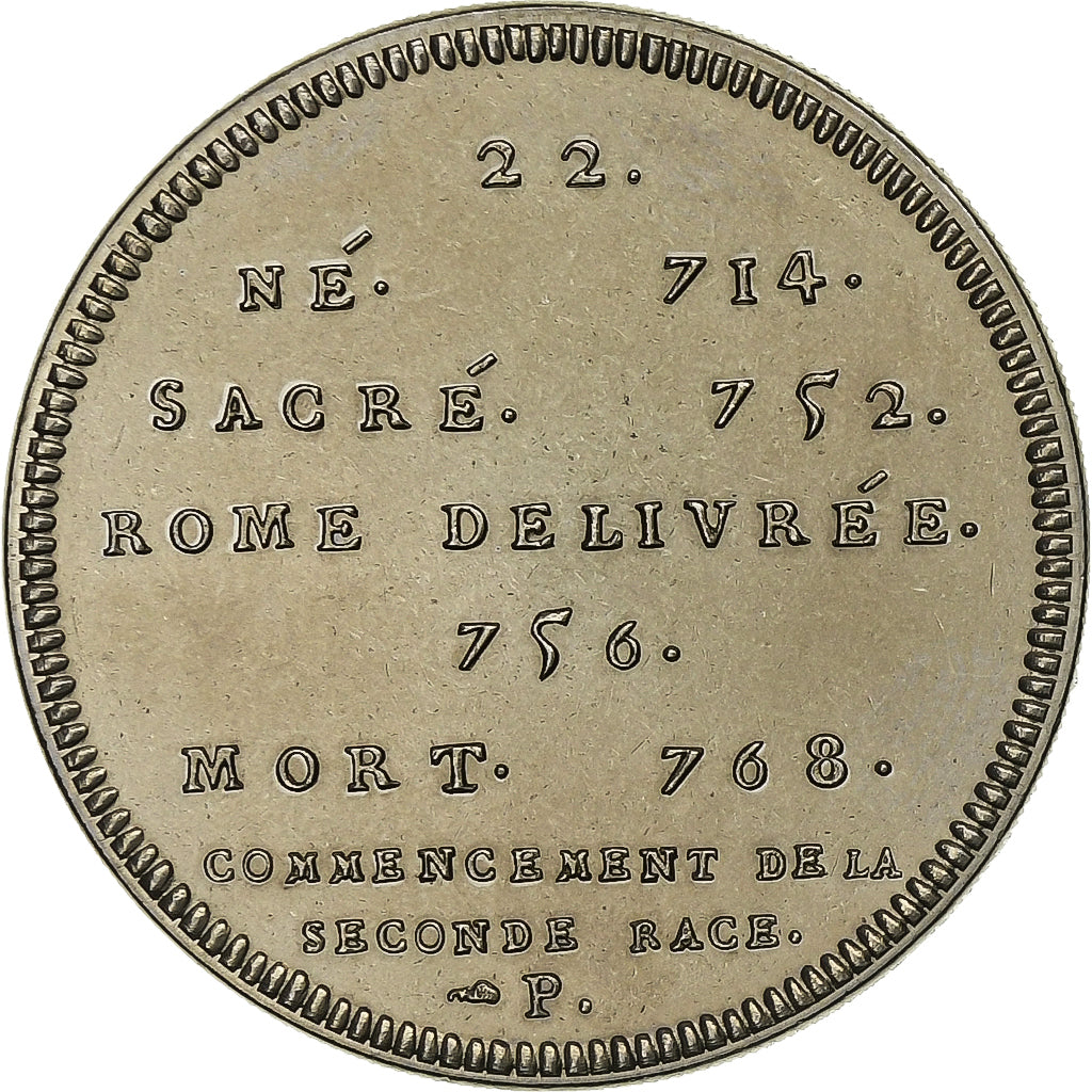 France, Medal, Les Rois de France, Pépin, Copper-nickel, MS(63)
