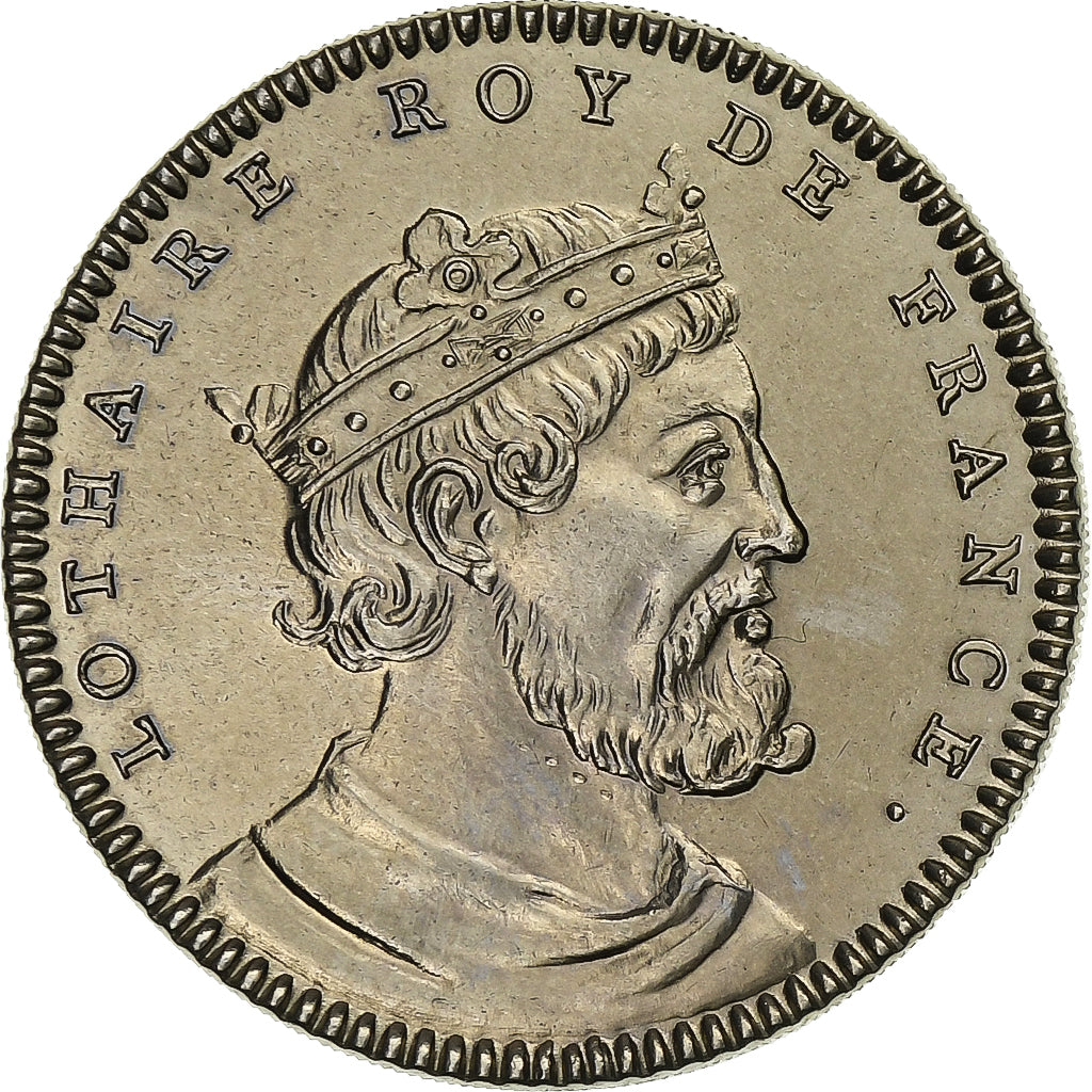 Francia, medalla, Roi de France, Lothaire, Cobre - níquel, SC