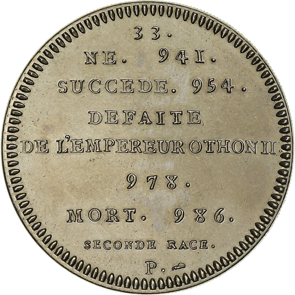 Francia, medalla, Roi de France, Lothaire, Cobre - níquel, SC