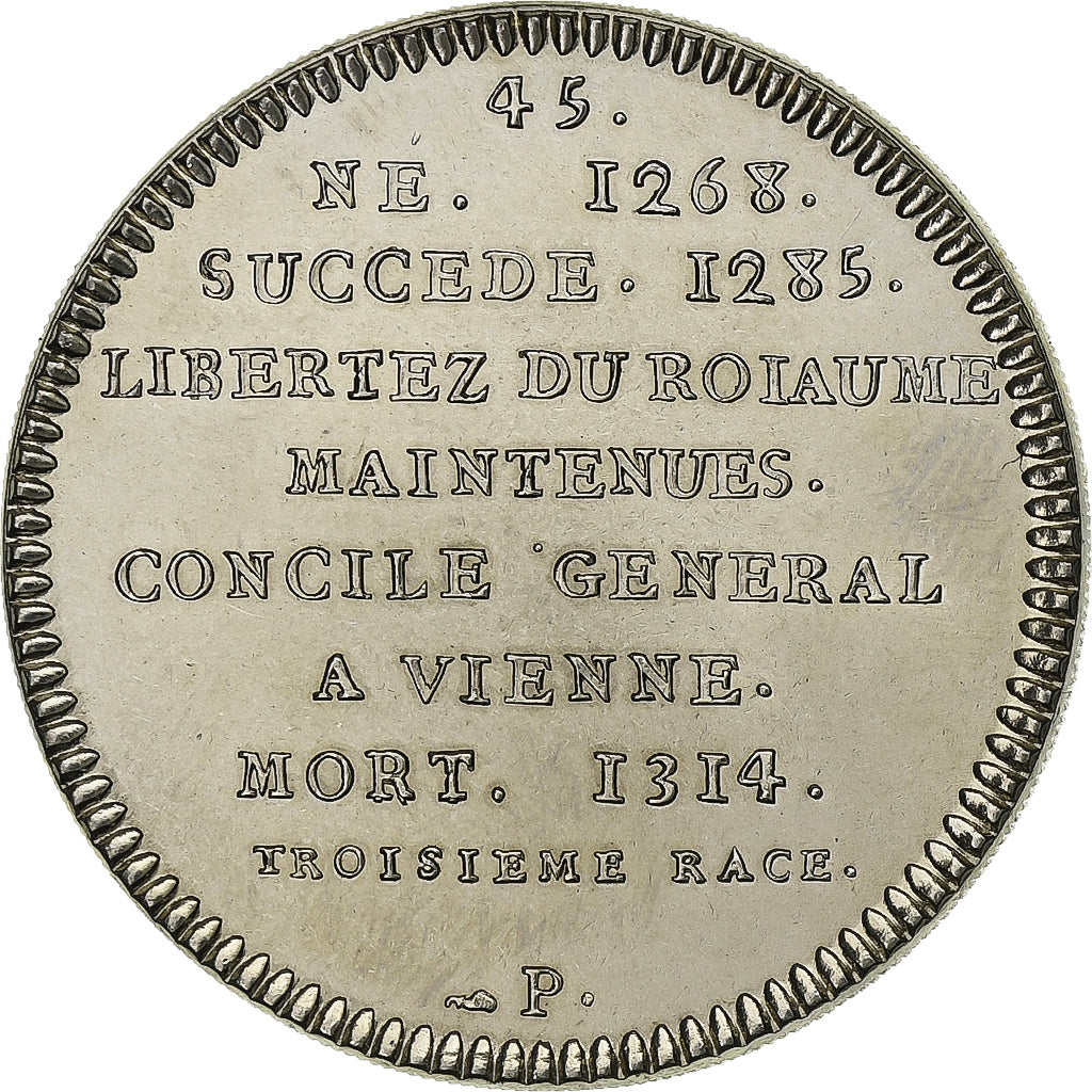 Frankreich, Medaille, Les Rois de France, Philippe IV, Kupfer-Nickel, UNZ