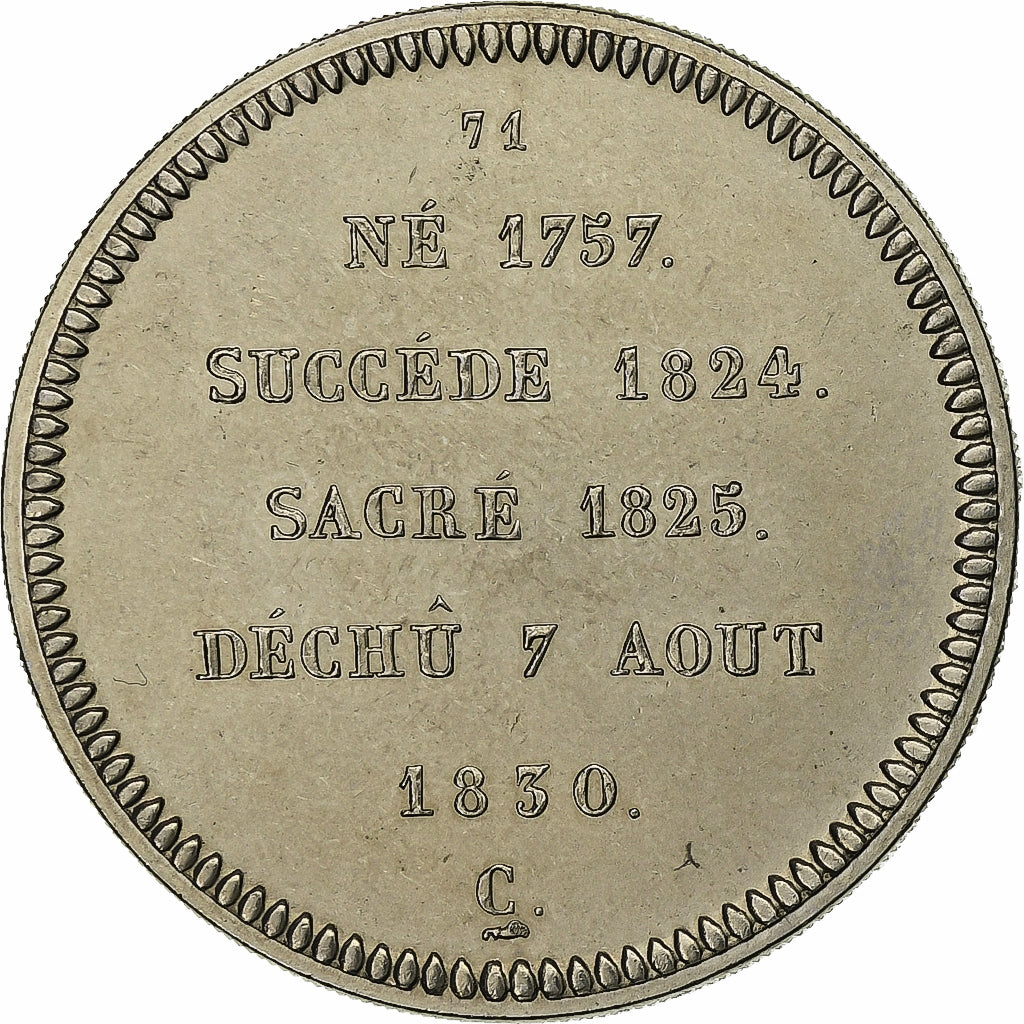 France, Medal, Les Rois de France, Charles X, Copper-nickel, MS(63)