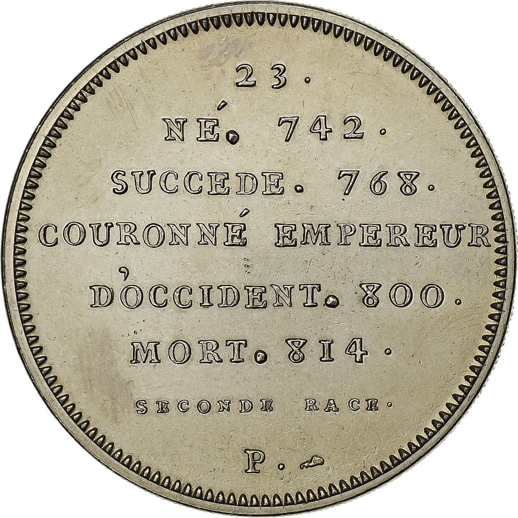 Frankreich, Medaille, Les Rois de France, Charlemagne, Kupfer-Nickel, UNZ
