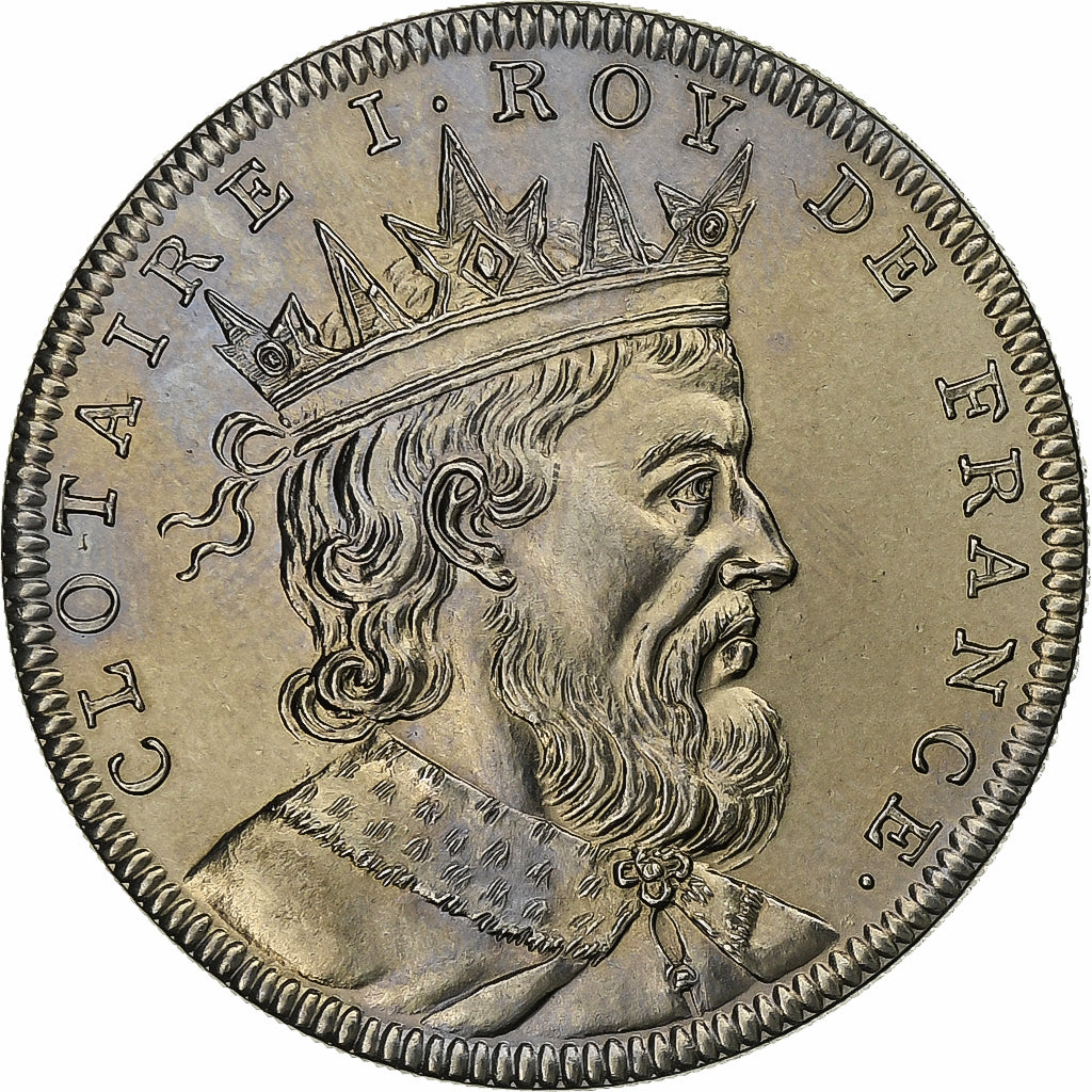 Frankreich, Medaille, Les Rois de France, Clotaire Ier, Kupfer-Nickel, UNZ