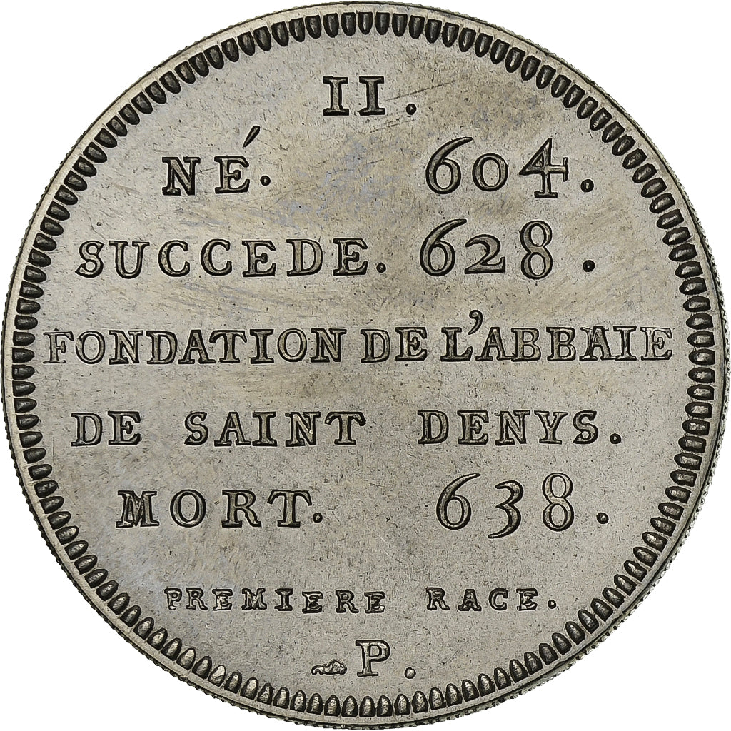 Francia, medaglia, Roi de France, Dagobert Ier, Rame-nichel, SPL
