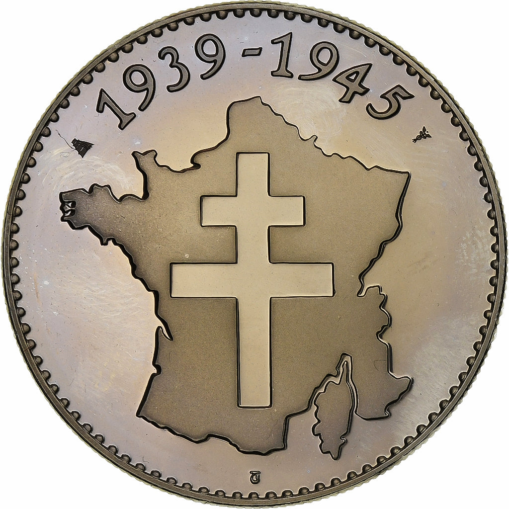 Francia, medaglia, Le Débarquement en Provence, Rame-nichel, SPL